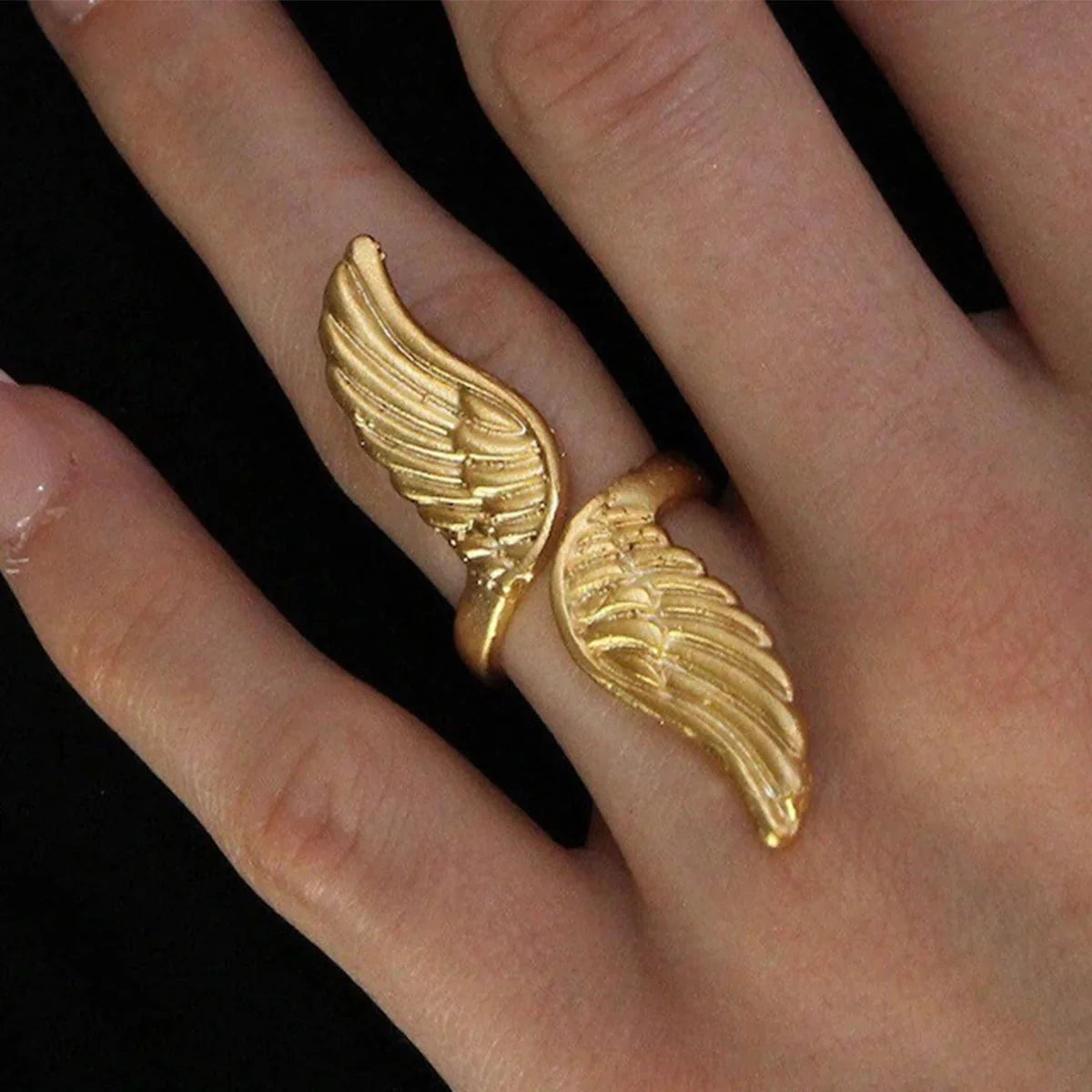 [AuraEcho]Sparrow Gold Wing Ring