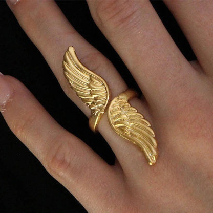 [AuraEcho]Sparrow Gold Wing Ring