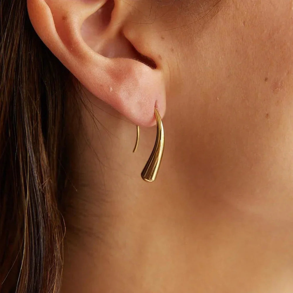 [AuraEcho]Tina Gold Earrings