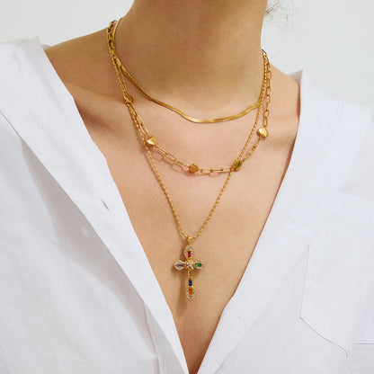 [AuraEcho]Olea Diamond Crucifix