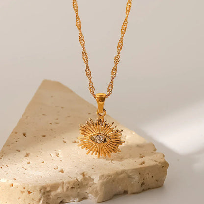 [AuraEcho]Solana Gold Necklace