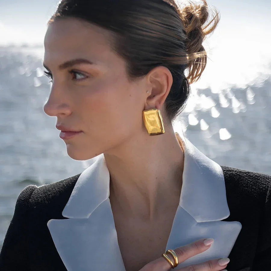 [AuraEcho]Geraldine Gold Earrings