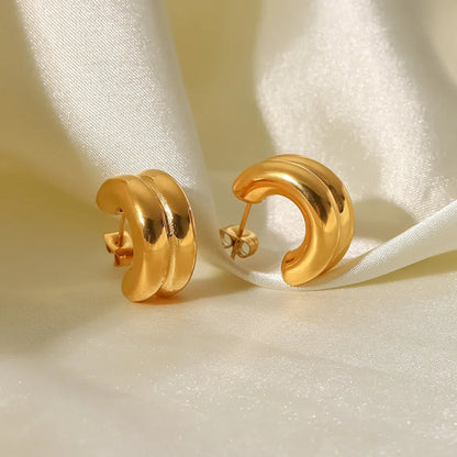 [AuraEcho]Henrietta Gold Earrings