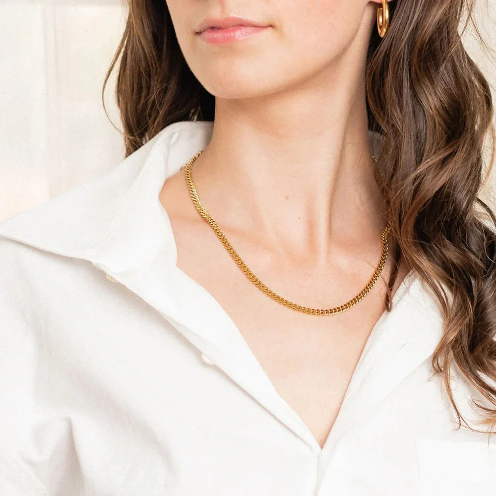 [AuraEcho]Avana Gold Chain Necklace