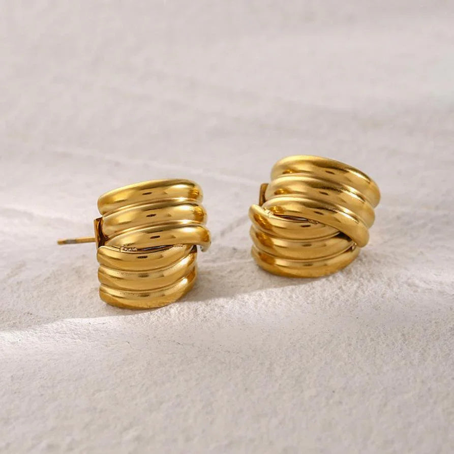 [AuraEcho]Avalon Gold Earrings