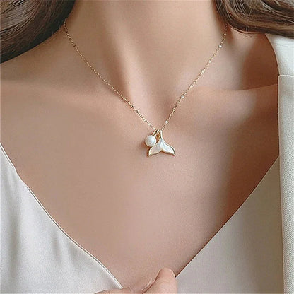 [AuraEcho]Mermaid Freshwater Pearl Necklace