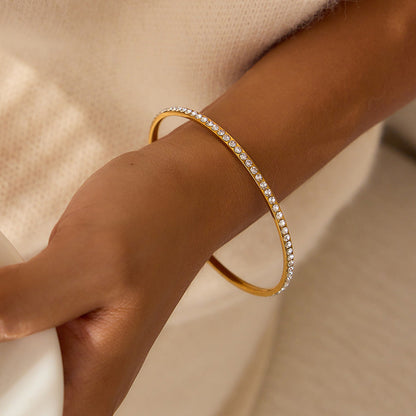[AuraEcho]Kalista Diamond Gold Bangle