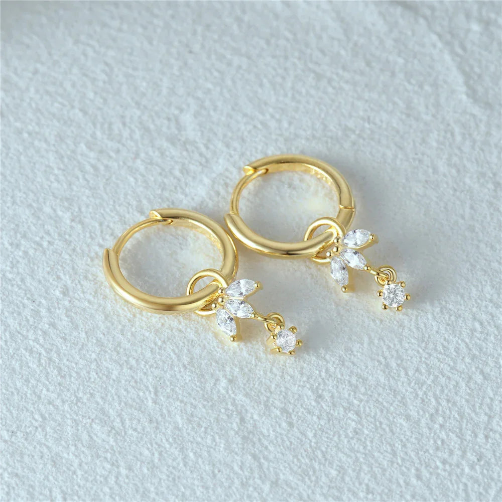 [AuraEcho]Brooke Removable Charm Hoops