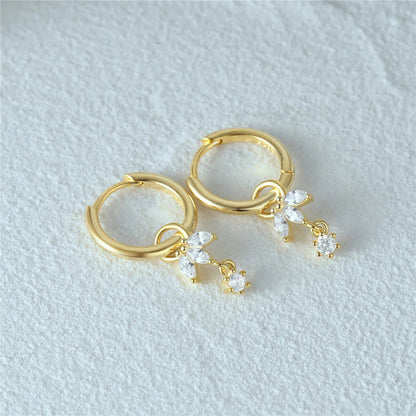 [AuraEcho]Brooke Removable Charm Hoops