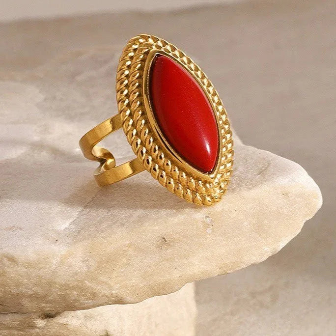 [AuraEcho]Heidi Marquise Gold Ring