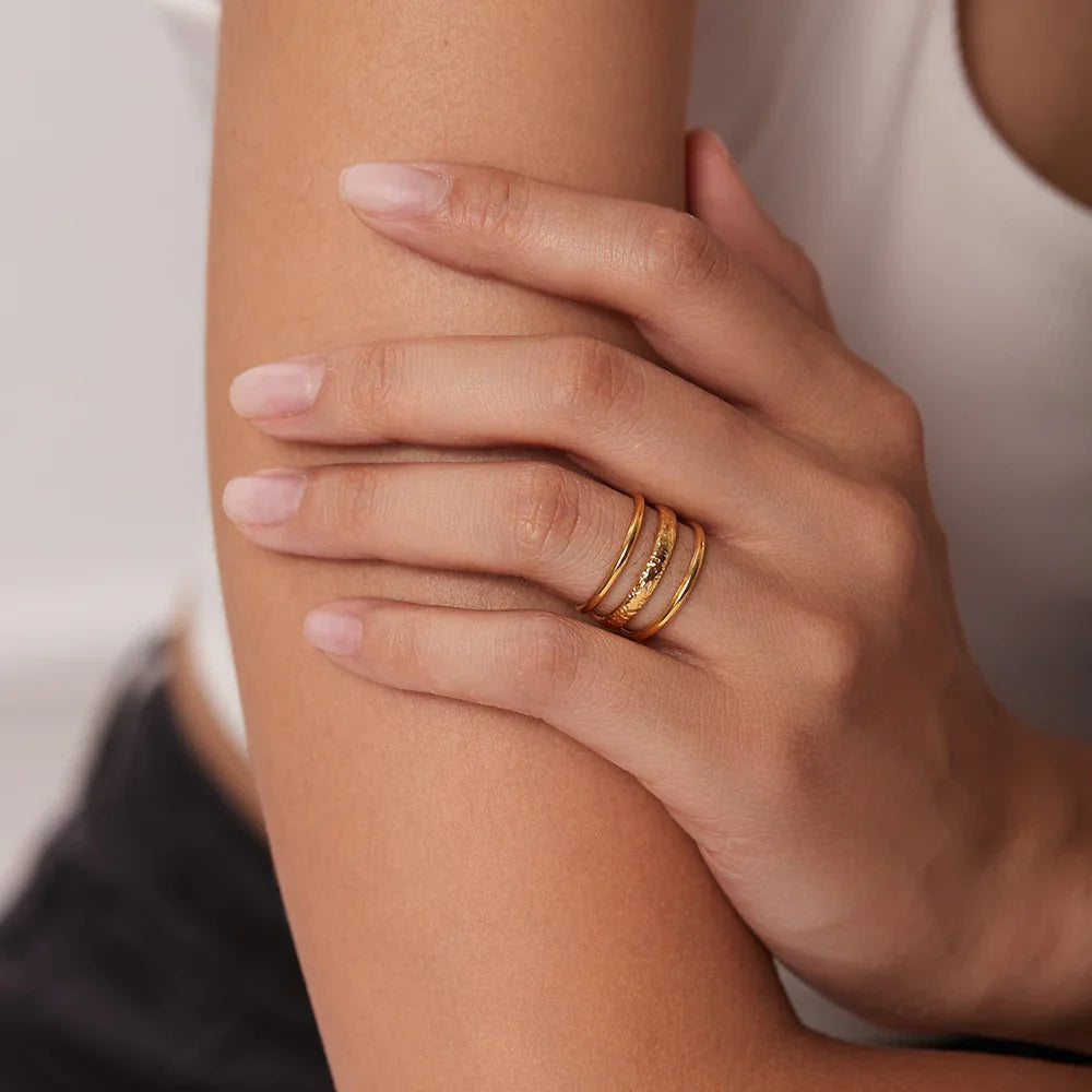 [AuraEcho]Shirley Gold Ring