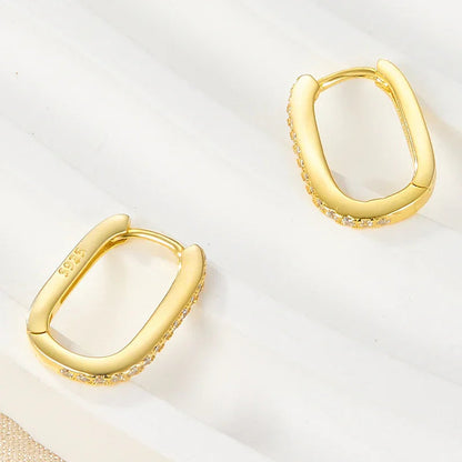 [AuraEcho]Melissa Oval Hoop Earrings