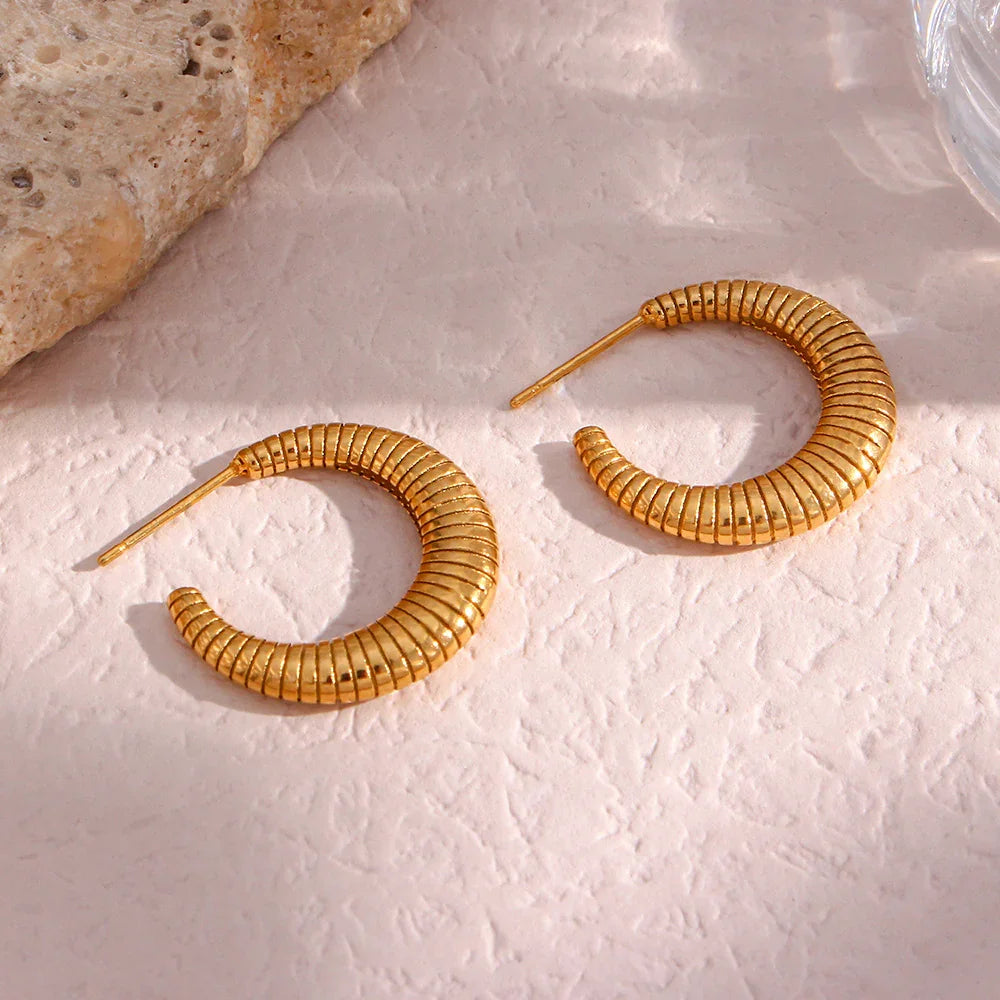 [AuraEcho]Bailey Hoop Earrings