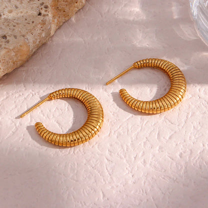 [AuraEcho]Bailey Hoop Earrings