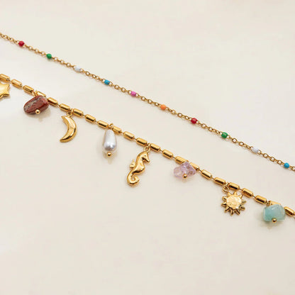 [AuraEcho]Cambria Coastal Charm Layered Necklace