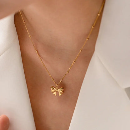 [AuraEcho]June Bow Necklace