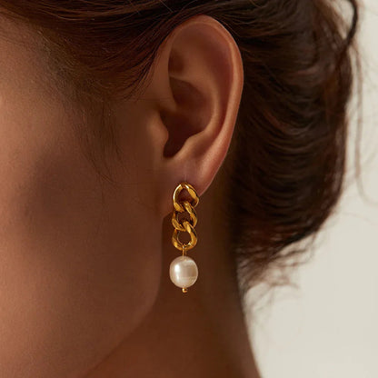 [AuraEcho]Lumina Pearl Earrings