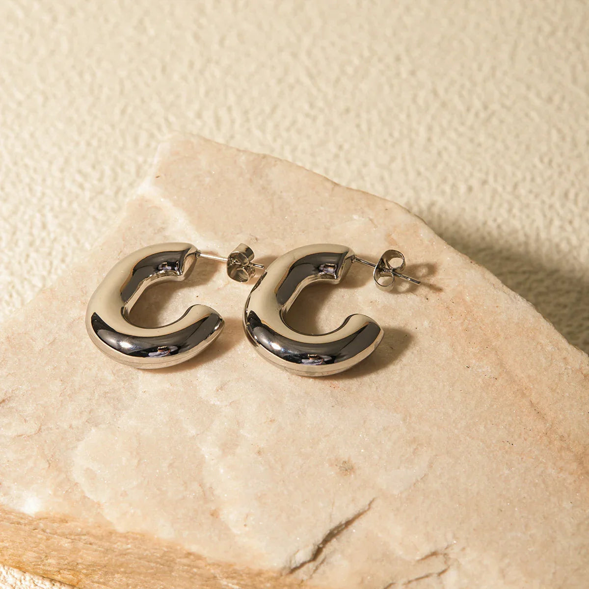 [AuraEcho]Alera Silver Hoops