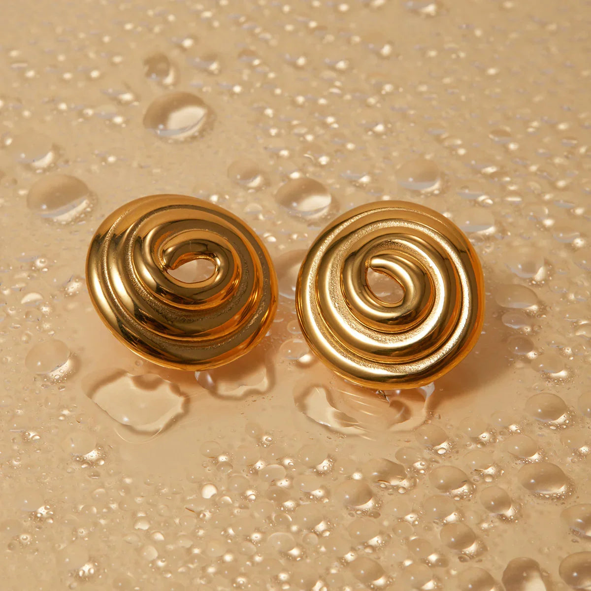 [AuraEcho]Eliah Gold Earrings