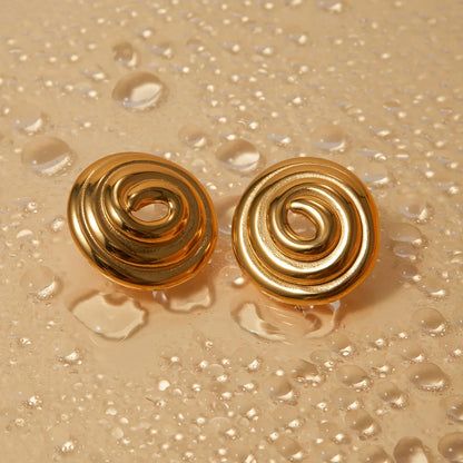 [AuraEcho]Eliah Gold Earrings