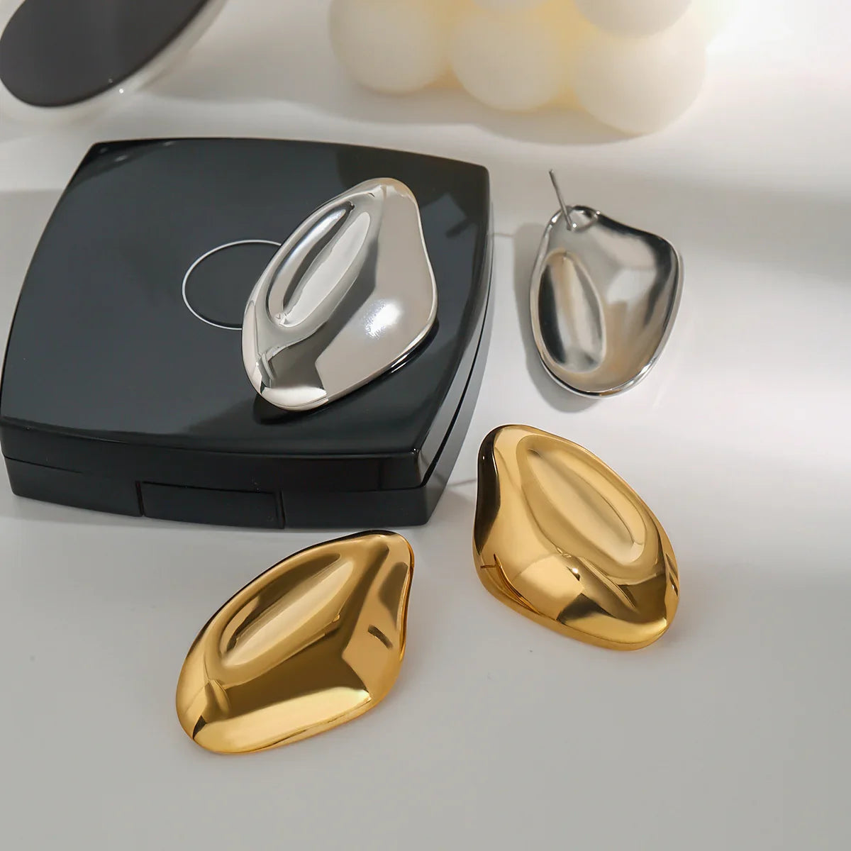 [AuraEcho]Zinnia Gold Earrings
