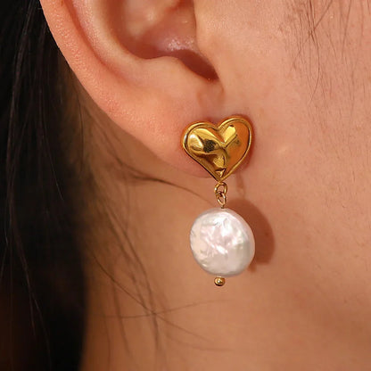 [AuraEcho]Blanche Freshwater Pearl Earrings