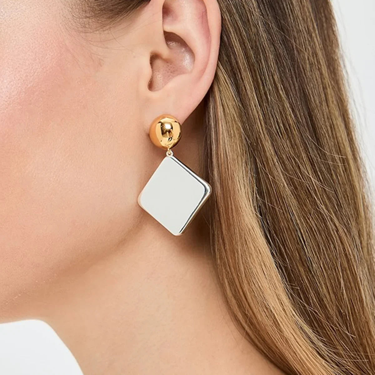 [AuraEcho]Kelly Geometric Drop Earrings