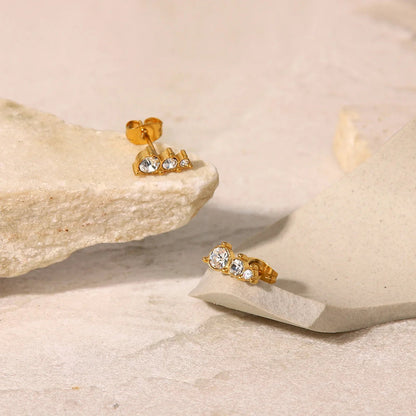 [AuraEcho]Lira Gold Earrings