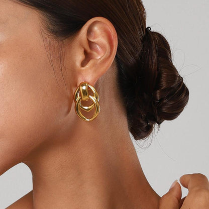 [AuraEcho]Zoey Gold Earrings