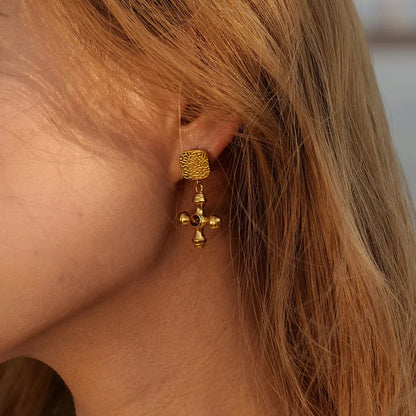 [AuraEcho]Della Gold Earrings