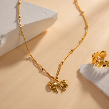 [AuraEcho]June Bow Necklace