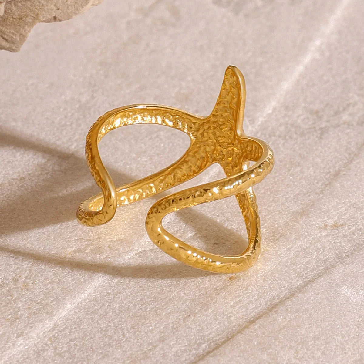 [AuraEcho]Aurelie Gold Starfish Ring