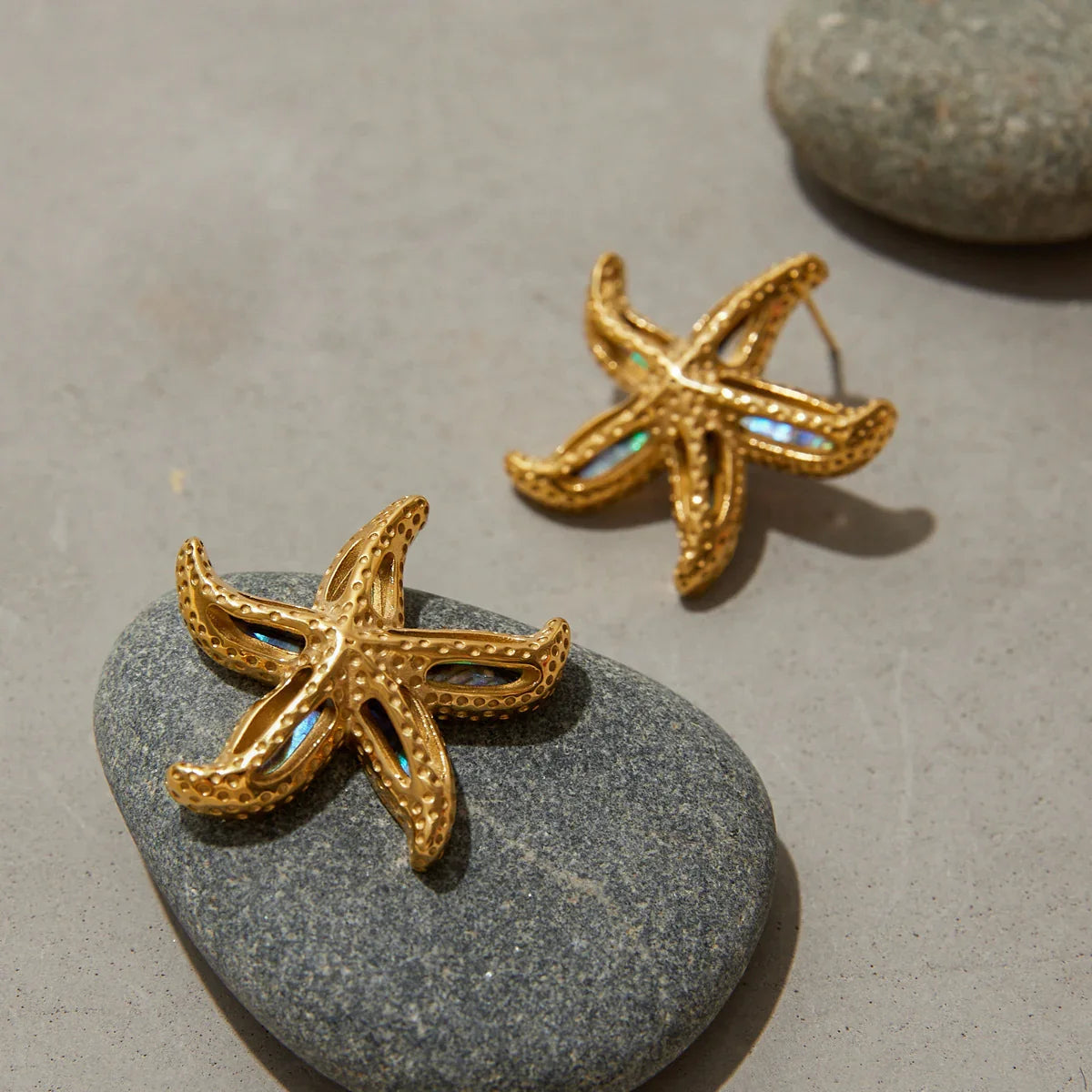 [AuraEcho]Aquatta Gold Starfish Earrings