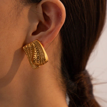 [AuraEcho]Marigold Gold Earrings