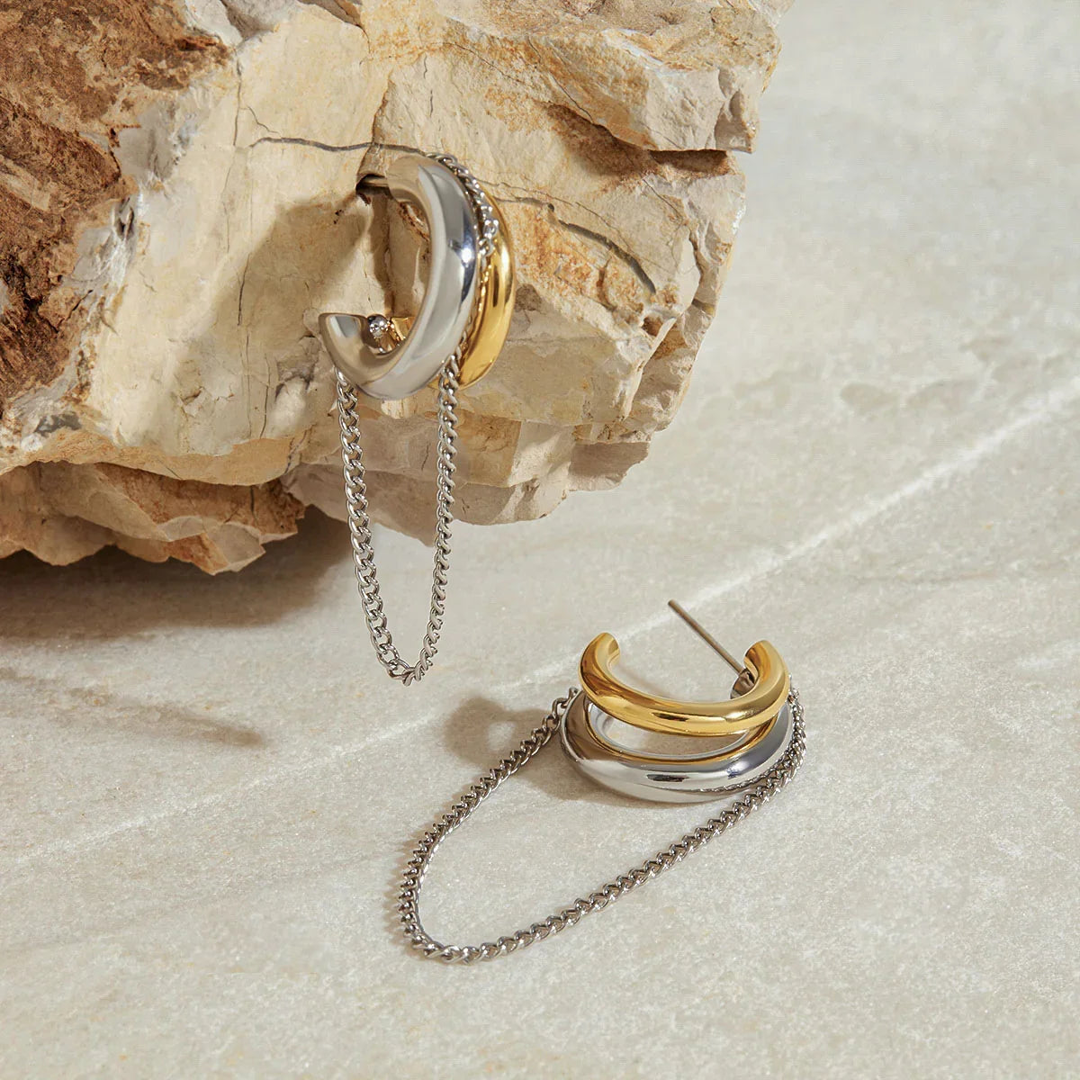 [AuraEcho]Galilea Link Chain Hoops