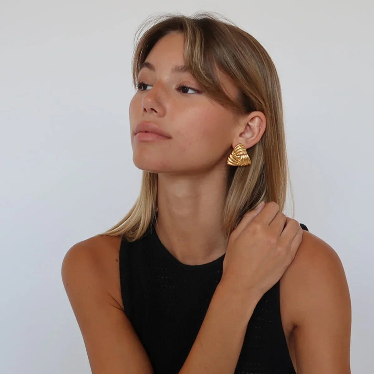 [AuraEcho]Brigitte Gold Earrings