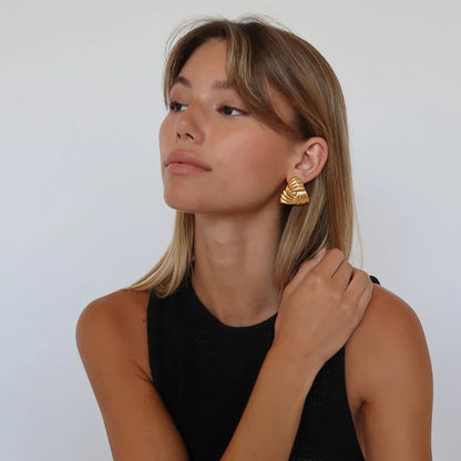 [AuraEcho]Brigitte Gold Earrings