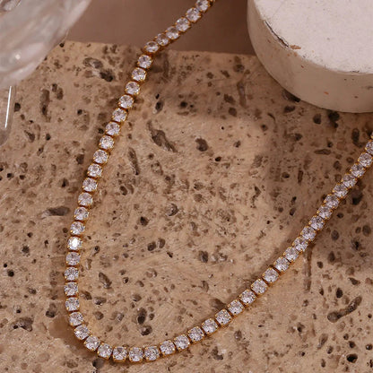 [AuraEcho]Isolde Diamond Tennis Necklace