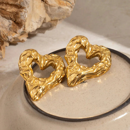 [AuraEcho]Helene Heart Earrings