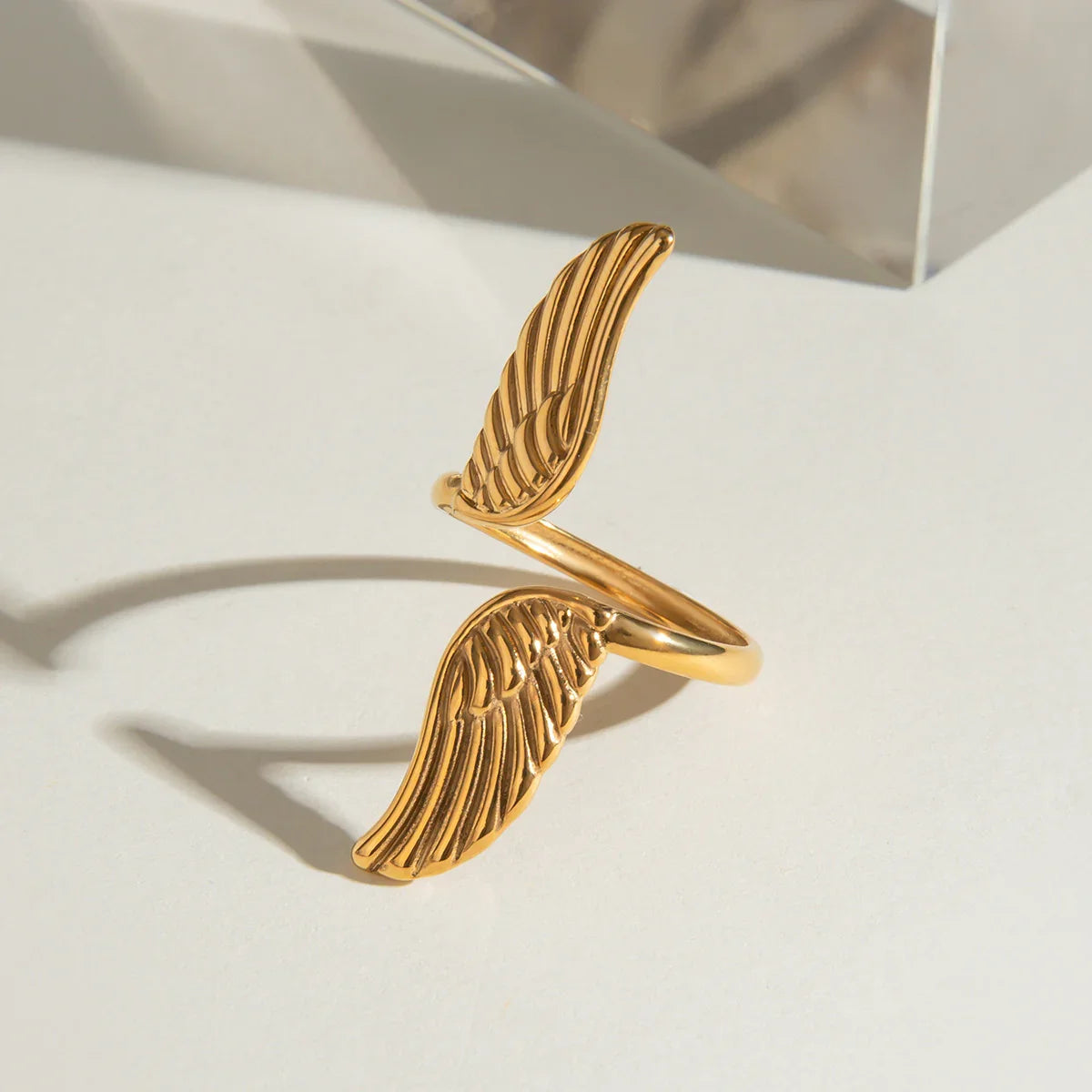 [AuraEcho]Sparrow Gold Wing Ring