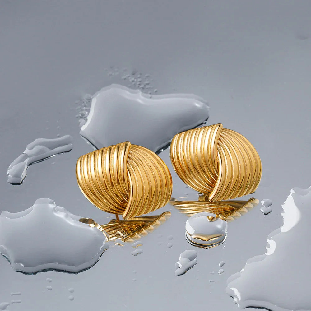 [AuraEcho]Sonia Gold Earrings