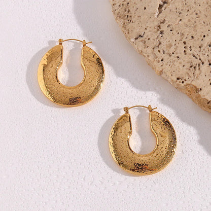[AuraEcho]Kayleigh Chunky Hoop Earrings