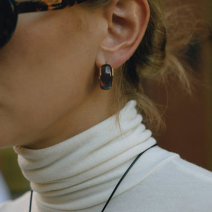 [AuraEcho]Lexi Chunky Enamel Hoops