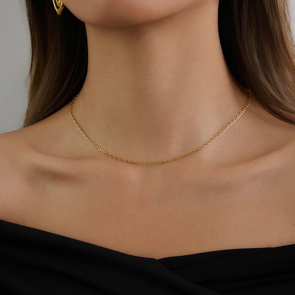 [AuraEcho]Loraine Gold Chain Necklace