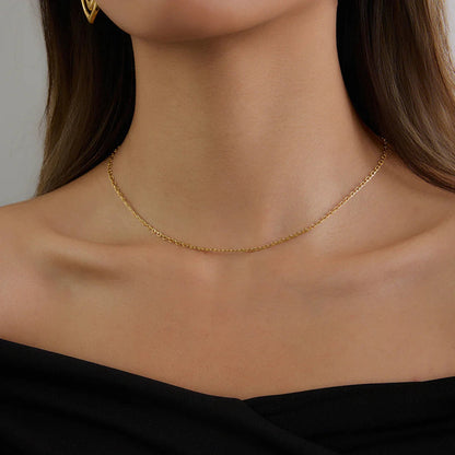 [AuraEcho]Loraine Gold Chain Necklace