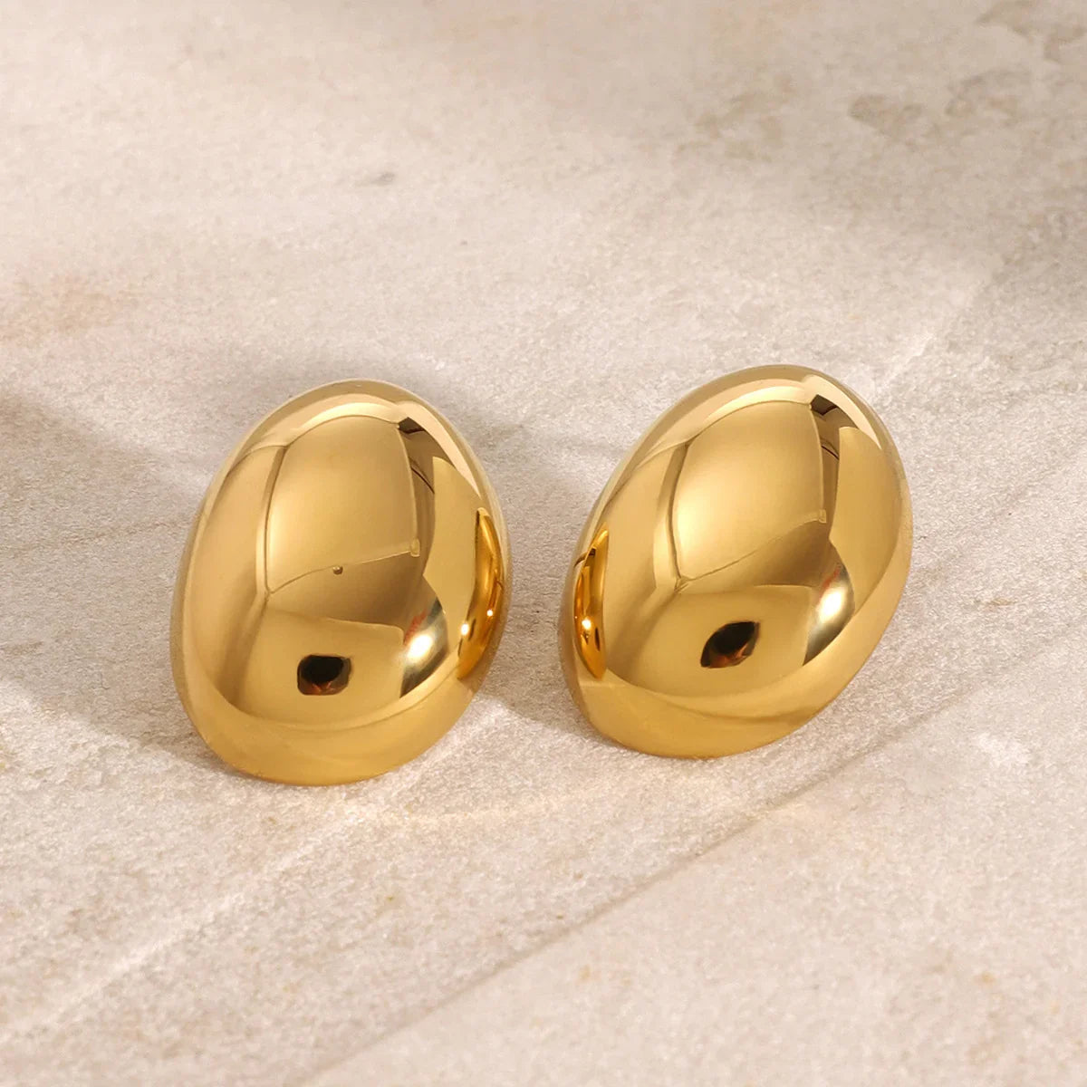 [AuraEcho]Callista Gold Bean Earrings