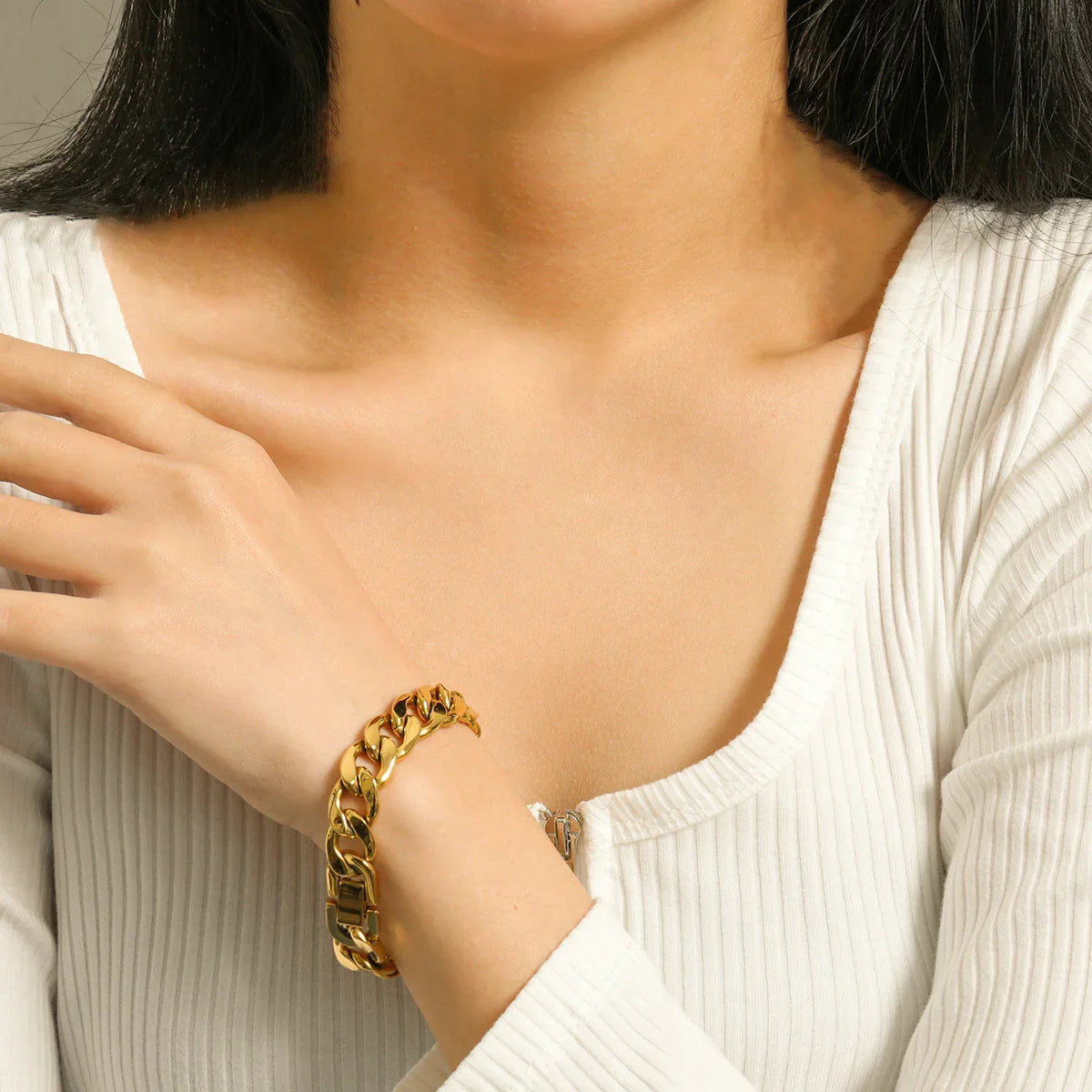 [AuraEcho]Kayle Gold Chain Bracelet