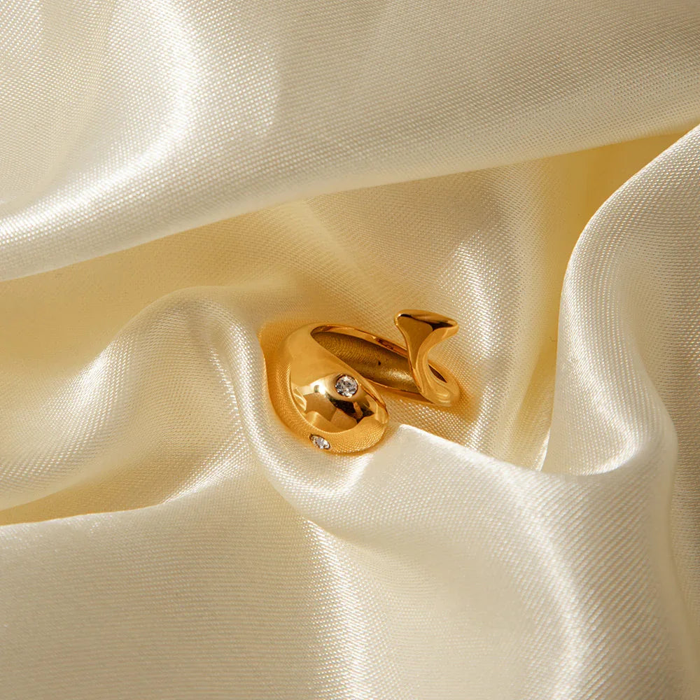 [AuraEcho]Etta Gold Serpent Ring