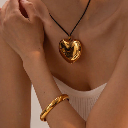 [AuraEcho]Ophelia Gold Heart Necklace