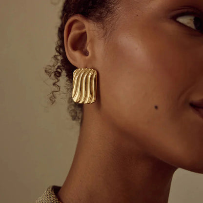 [AuraEcho]Colette Gold Earrings